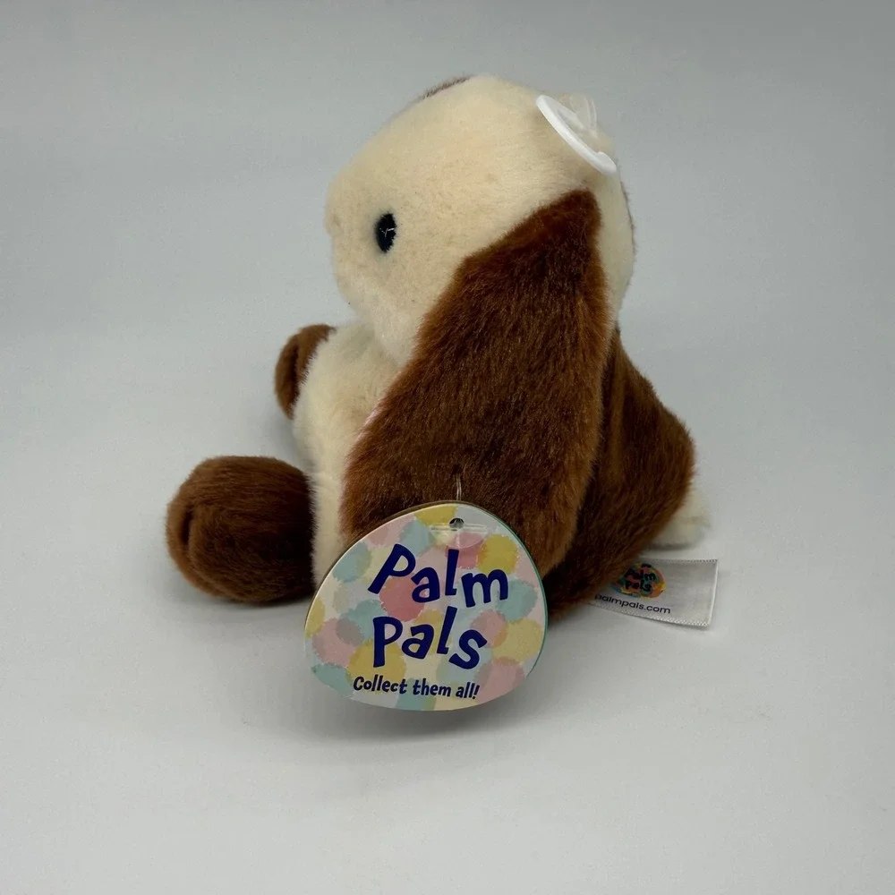 Aurora Palm Pals Clover Bunny Brown White Plush Stuffed Animal Toy 82060 NEW 5in